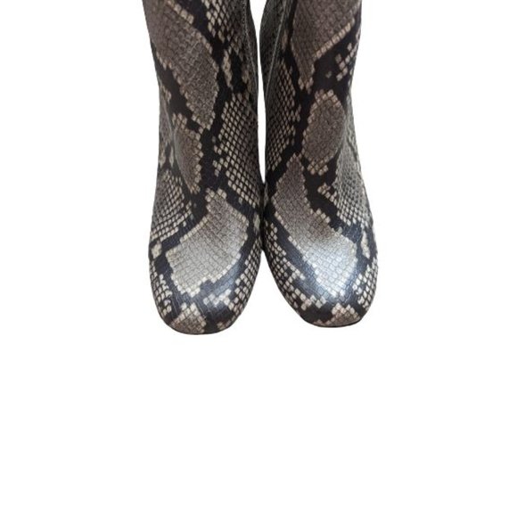 Steve Madden Pixie Snakeskin Print Mid-Calf Booties 8.5 M - Picture 4 of 9